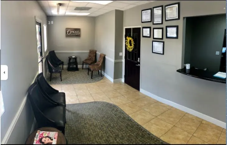 Office building reception area