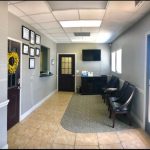Office building reception area